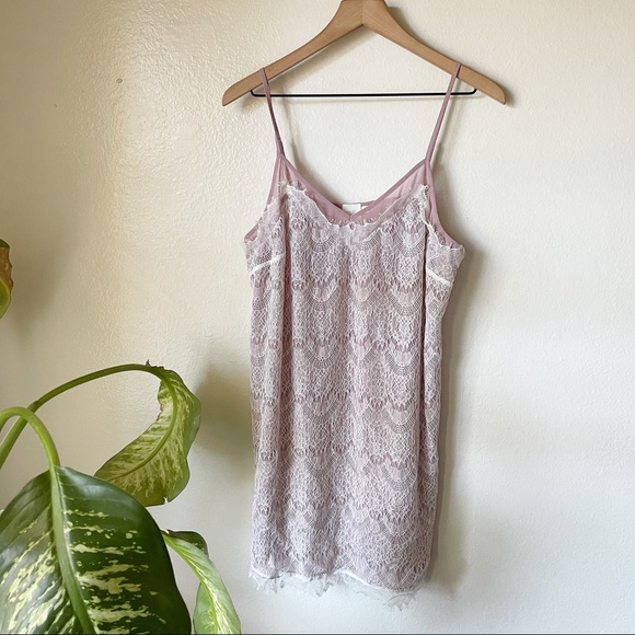 Anthropologie Other - Anthropologie | Mauve Lace Slip